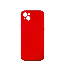 Capa de Silicone com Moldura de Câmera para Apple iPhone 13 Vermelho Capa de Silicone com Moldura de Câmera para Apple iPhone 13 Vermelho